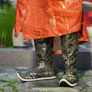 Dragon boots embroidered Hanfu shoes Ming-dynasty - Yandan_Hanfu