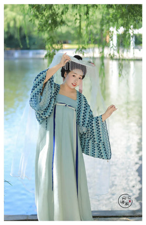 Bicheng – Plus Size Tang-Style Hanfu | Famen Temple Inspired Qi-Xiong Set for Autumn - Yandan_Hanfu
