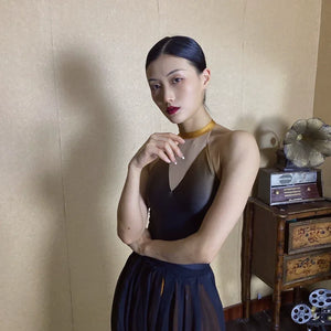 Forbidden Spring – Luxury Chinese-Style Performance Set (Elegant Dance Skirt Outfit) - Yandan_Hanfu