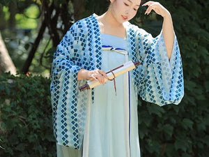 Bicheng – Plus Size Tang-Style Hanfu | Famen Temple Inspired Qi-Xiong Set for Autumn - Yandan_Hanfu