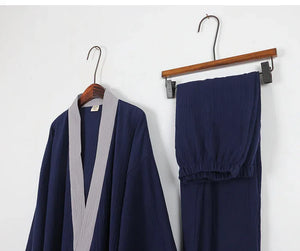 Spring&summer men's pure cotton Hanfu antique pajamas - Yandan_Hanfu