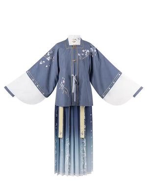 This elegant blue hanfu for women features flowing hanfu sleeves, intricate hanfu patterns, and classic hanfu layers. Perfect as a princess hanfu dress, fairy hanfu dress, or sexy hanfu, it’s inspired by Tang Dynasty hanfu and ideal for hanfu cosplay or hanfu dance styles. Available in plus size hanfu, it pairs beautifully with a chic hanfu skirt. Wondering where to buy hanfu? Explore our trusted hanfu shop for the best hanfu for sale options.
