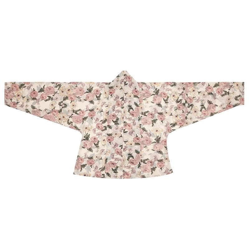Qianmo Summer Hanfu Set – Song-Style Strap Top, Wide-Sleeve Shirt & Relaxed Pants for Women