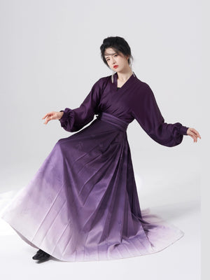 Discover a Purple modern hanfu with elegant hanfu sleeves, a stylish hanfu jacket, and timeless charm. Perfect for princess hanfu dress, fairy hanfu dress, or casual hanfu, it suits every hanfu woman. Pair with a hanfu shirt or wear it as a modern hanfu dress. Inspired by Ming Dynasty hanfu, it’s ideal for hanfu cosplay or as a cozy winter hanfu. Visit our hanfu shop for the best modernised hanfu and authentic blue hanfu.