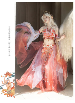 Butterfly of the Desert – Apsara-Inspired Costume in Dunhuang Western Style - Yandan_Hanfu