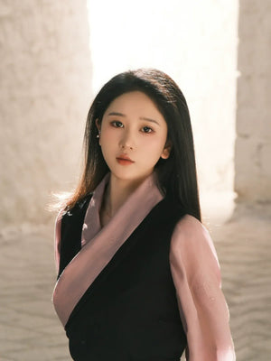 Galaxy – Elegant Tibetan Women's Set | Fitted Borla Skirt Two-Piece with Distinctive Modern Design - Yandan_Hanfu