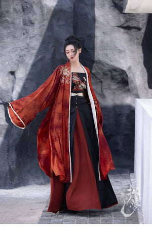 Discover elegance with our Modern Horse-Faced Skirt, featuring captivating embroidery inspired by the Song Dynasty. Pair it with our contemporary Hanfu shawl or explore classic styles from our Tang Dynasty Hanfu collection. Find the perfect Hanfu shirt or Mulan-inspired attire for any occasion, available in plus sizes.