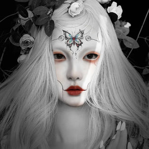 Cyberpunk mask full face antique technology sense cos male - Yandan_Hanfu