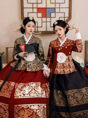 Korea's Yanji princess dress hanbok traditional women's wedding - Yandan_Hanfu