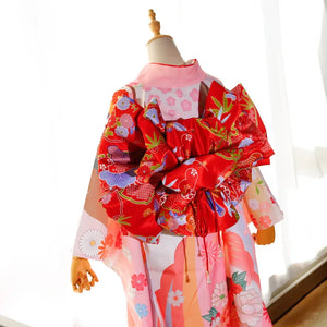 Kimono belt, swinging sleeve kimono flower knot, big three-leaf shaped bow with belt bag belt, geisha shaped belt. - Yandan_Hanfu