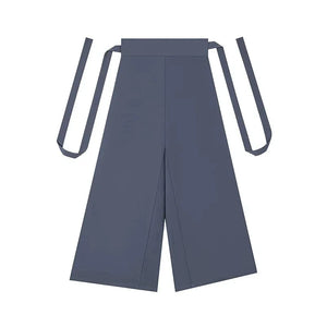 Qianmo Summer Hanfu Set – Song-Style Strap Top, Wide-Sleeve Shirt & Relaxed Pants for Women - Yandan_Hanfu