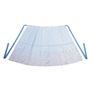 Blue collar shirt versatile beige top, lantern sleeve retro horse skirt - Yandan_Hanfu