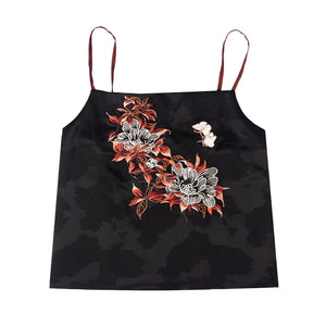 Modern horse-faced skirt from Song Dynasty | Hanfu red & black skirt - Yandan_Hanfu