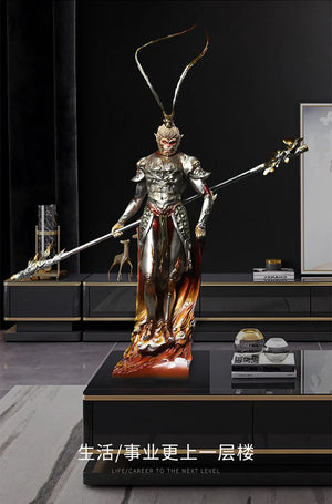 Monkey King Ornament Black Myth Tabletop Sculpture - Yandan_Hanfu