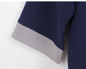 Spring&summer men's pure cotton Hanfu antique pajamas - Yandan_Hanfu