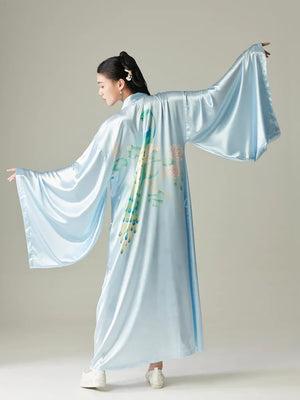 New Chinese style high-end morning robe large size nightgown Hanfu wide-sleeved pajamas - Yandan_Hanfu