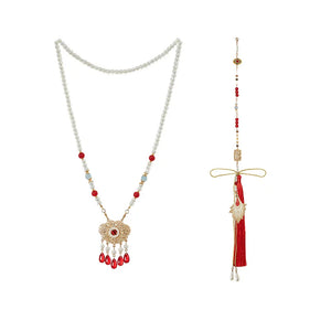 Luan Feng Heming red wedding Hanfu set product photo 24