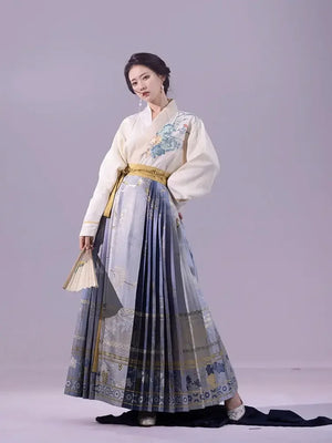 Zhong Ling Yuxiu, Qing Shi, Horse Dress - Yandan_Hanfu