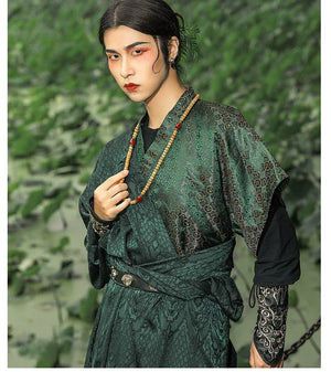 Tang Dynasty | Round collar robe, Hanfu, men and women, Tang half-arm - Yandan_Hanfu