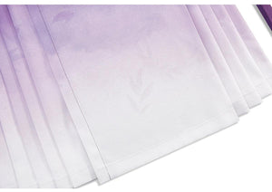 Ming style Hanfu aircraft sleeve top, dark purple gradient horse face skirt - Yandan_Hanfu