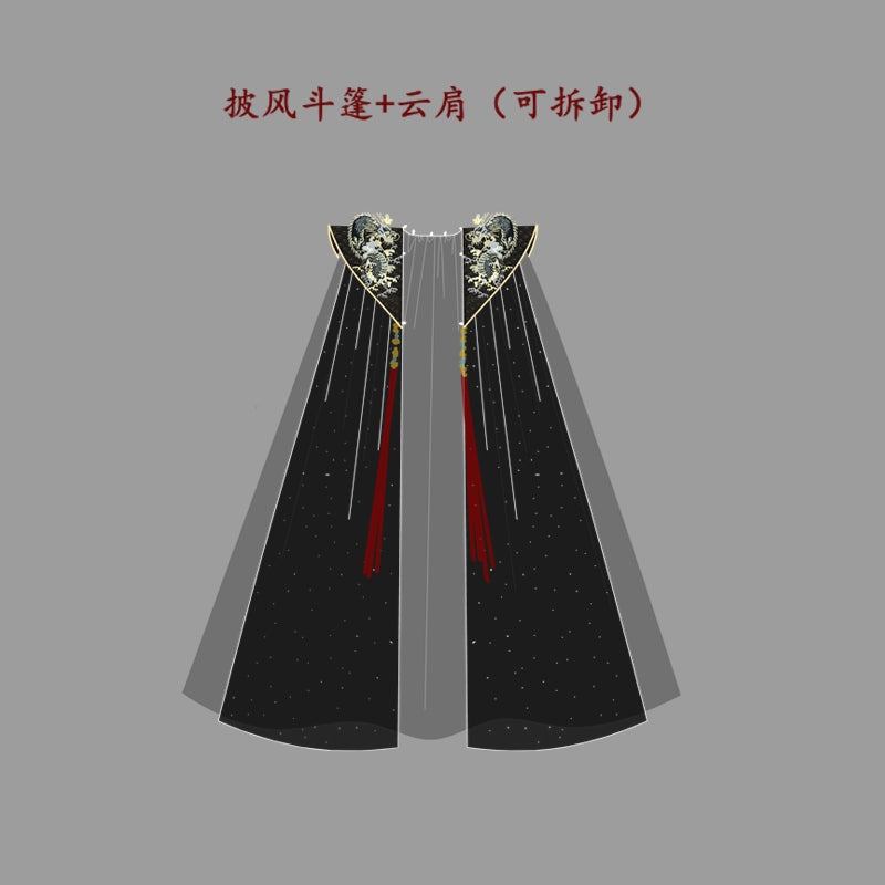 Dark Immortal Robe – Unisex Hanfu Outfit Inspired by Chinese Xianxia & Traditional Taoist Style