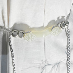 Taoist robe cotton and linen white spring and summer fairy energy Hanfu for men and women - Yandan_Hanfu