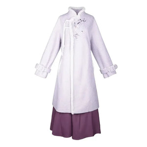 Iris set embroidery purple autumn and winter Hanfu - Yandan_Hanfu