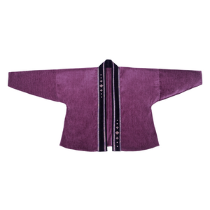 Twilight Purple Song Dynasty Hanfu 3-Piece Set - neckline and closure detail