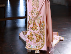 Jade Pool – Original New Chinese Style Evening Gown for Engagement & Elegant Toast Ceremonies - Yandan_Hanfu