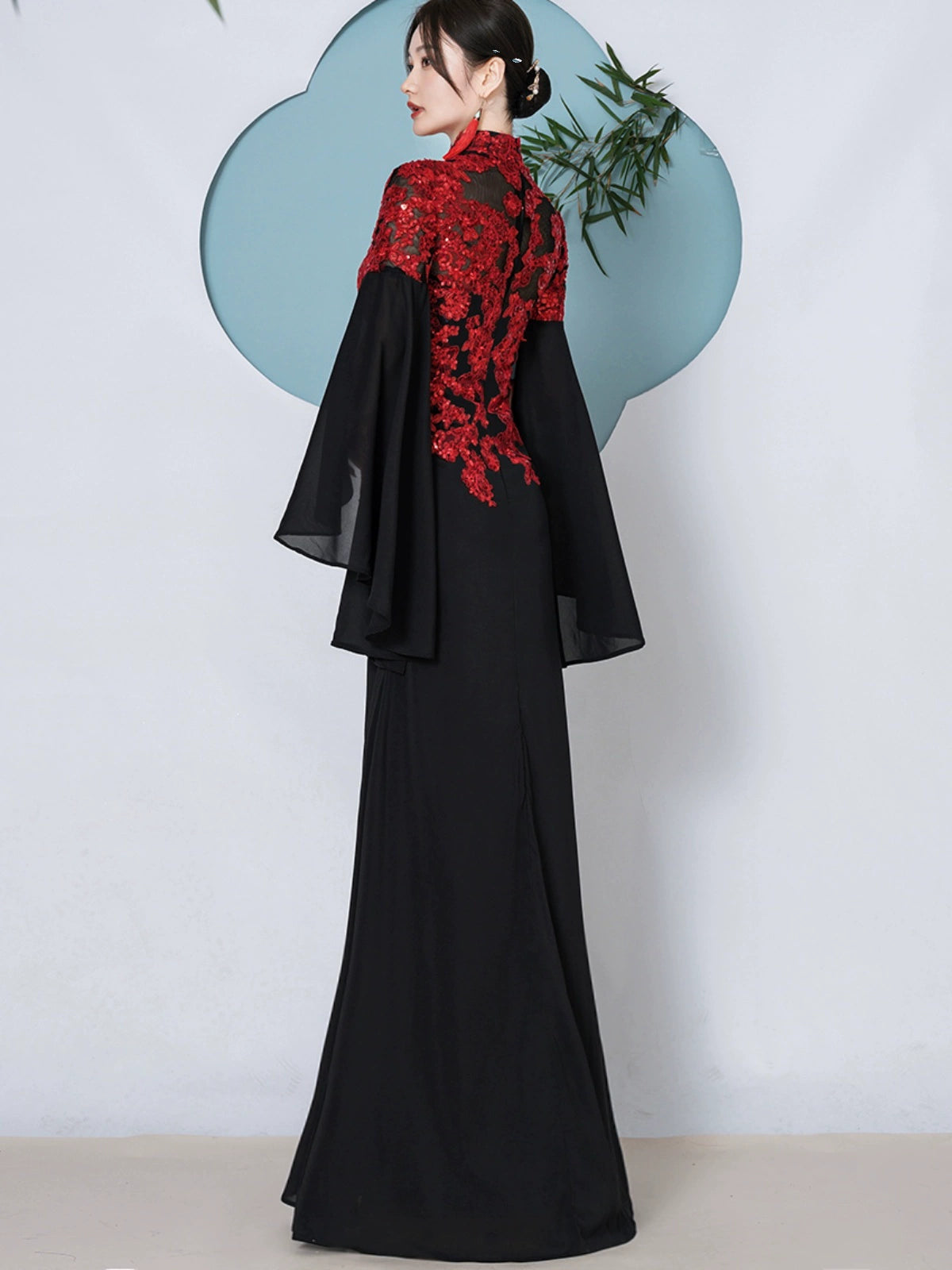 Runway Goddess – Luxury New Chinese Style Mermaid Qipao Evening Gown