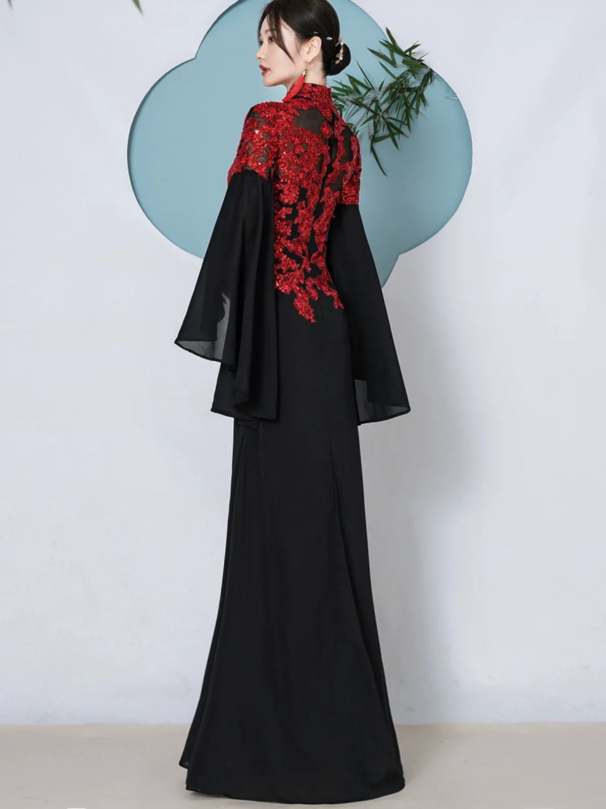 Runway Goddess – Luxury New Chinese Style Mermaid Qipao Evening Gown - Yandan_Hanfu