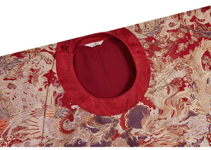 Ming-Dynasty wedding clothes round neck robe men's stand-up collar large-sleeved jacket Xiacheng horse face skirt women's Hanfu - Yandan_Hanfu