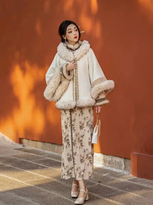 Cheongsam Mao autumn and winter daily Hanfu - Yandan_Hanfu