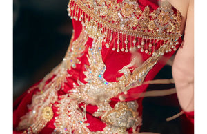 Phoenix Harmony – New Chinese Bridal Dress for Engagement, Tea Ceremony & Spring Banquets - Yandan_Hanfu