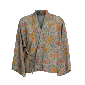 Qimeng – Tibetan-Inspired Women's Two-Piece Set | Cross-Collar Vintage Top & Long Skirt - Yandan_Hanfu