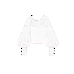 Whispers of Bloom – Floral Crane Set with Horse-Face Pants | Han-Inspired Spring-Autumn Wear - Yandan_Hanfu