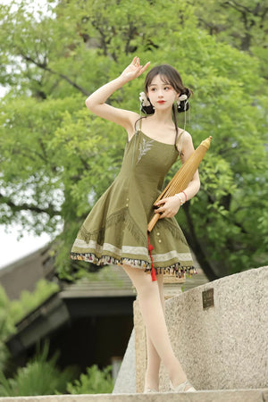 Chinese style cicada Mori exquisite cape Han element sweet Lolita Hanfu - Yandan_Hanfu