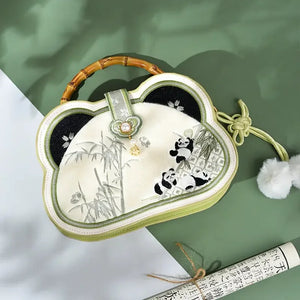 Bamboo Panda Han Elements New Chinese Style Bag - Yandan_Hanfu