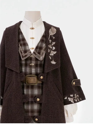 Autumn and winter wear suit women's woolen coat - Yandan_Hanfu