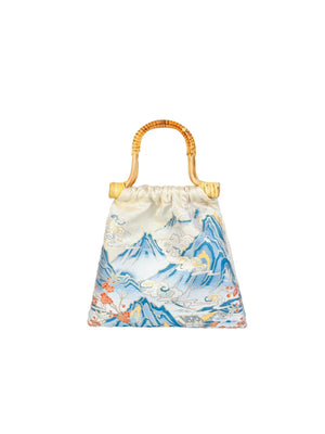 【In this mountain】landscape painting Hanfu cheongsam bag - Yandan_Hanfu
