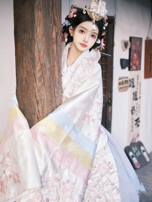 【Muzhi】White Korean Korean embroidered wedding dress - Yandan_Hanfu