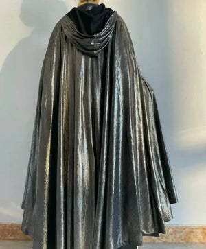 Hanfu cloak domineering men's and women's black, red and silver - Yandan_Hanfu