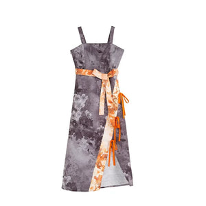 Black&Orange Modern Hanfu(Three Piece Set) - Yandan_Hanfu