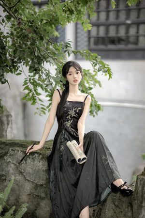 Zhujian Snow New Chinese Hanfu Dress Daily National Style Han Elements Set - Yandan_Hanfu