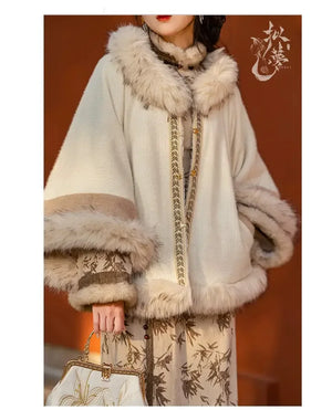 Cheongsam Mao autumn and winter daily Hanfu - Yandan_Hanfu