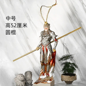Monkey King Ornament Black Myth Tabletop Sculpture - Yandan_Hanfu