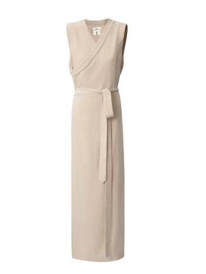 “Qingyao” Poetic Orient Dress — Elegant Chinese Aesthetic Tibet-Inspired Long Gown - Yandan_Hanfu