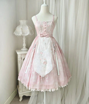 Smoke Fendai Hanfu antique lolita cute sweet Han element two-piece set - Yandan_Hanfu