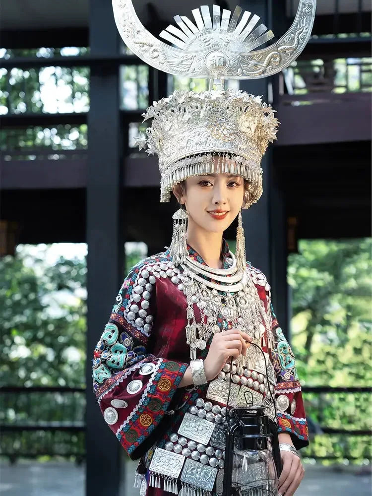 惊鸿|Miao clothing Tujia Xiangxi ethnic minority - Yandan_Hanfu