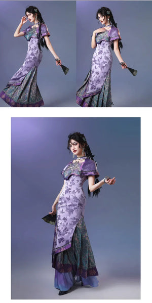 Qingyun Zishang – Ethnic-Inspired Summer Long Skirt with Horse-Face Elements & A-Line Silhouette - Yandan_Hanfu